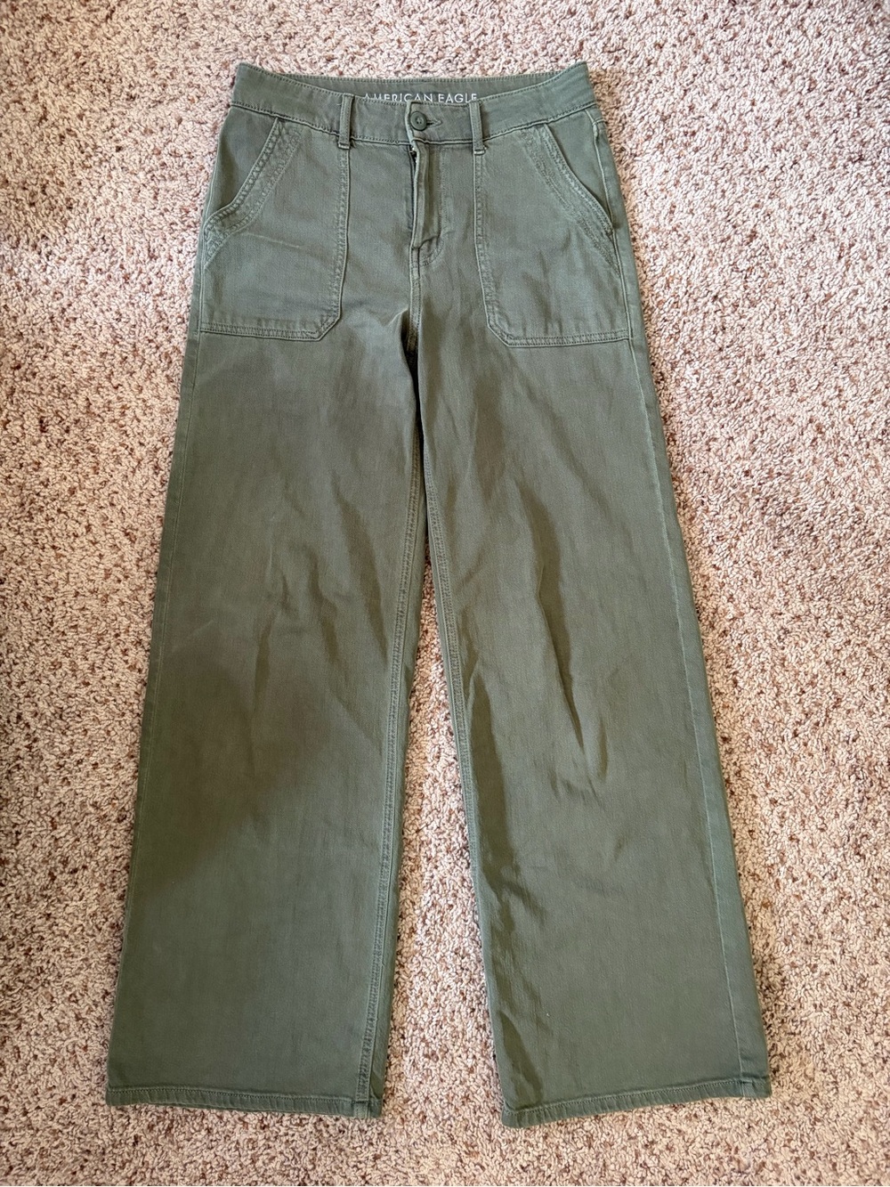 American Eagle Outfitters Womenβs High Rise Baggy Wide Leg Pants